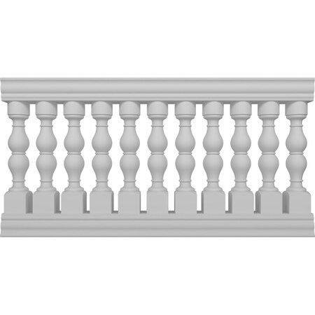 Ekena Millwork Fiberthane Avalon Balustrade Railing Kit, Style E (6 7/8" On-Center Spacing to Pass 4" Sphere Code) BALK40X072AVE